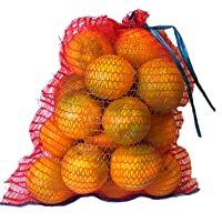 VRYSAC - 200 sacos malla 32x44 raschel rojo- con cerrador- para 5kg de naranjas- cebollas o limones- caben unos 3kg de…